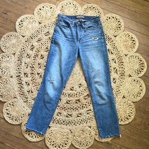 J Crew Tall Point Sur Step Hem Straight Leg 25T